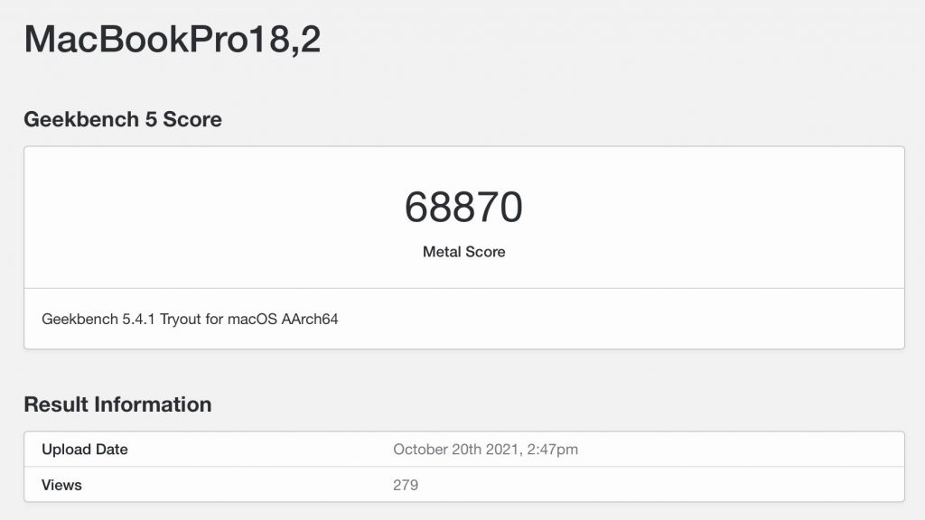 La GPU M1 Max del MacBook Pro es tres veces más rápida que la M1 en el primer estándar metálico