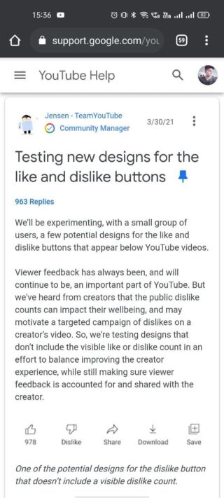 YouTube odia el botón de la verdad