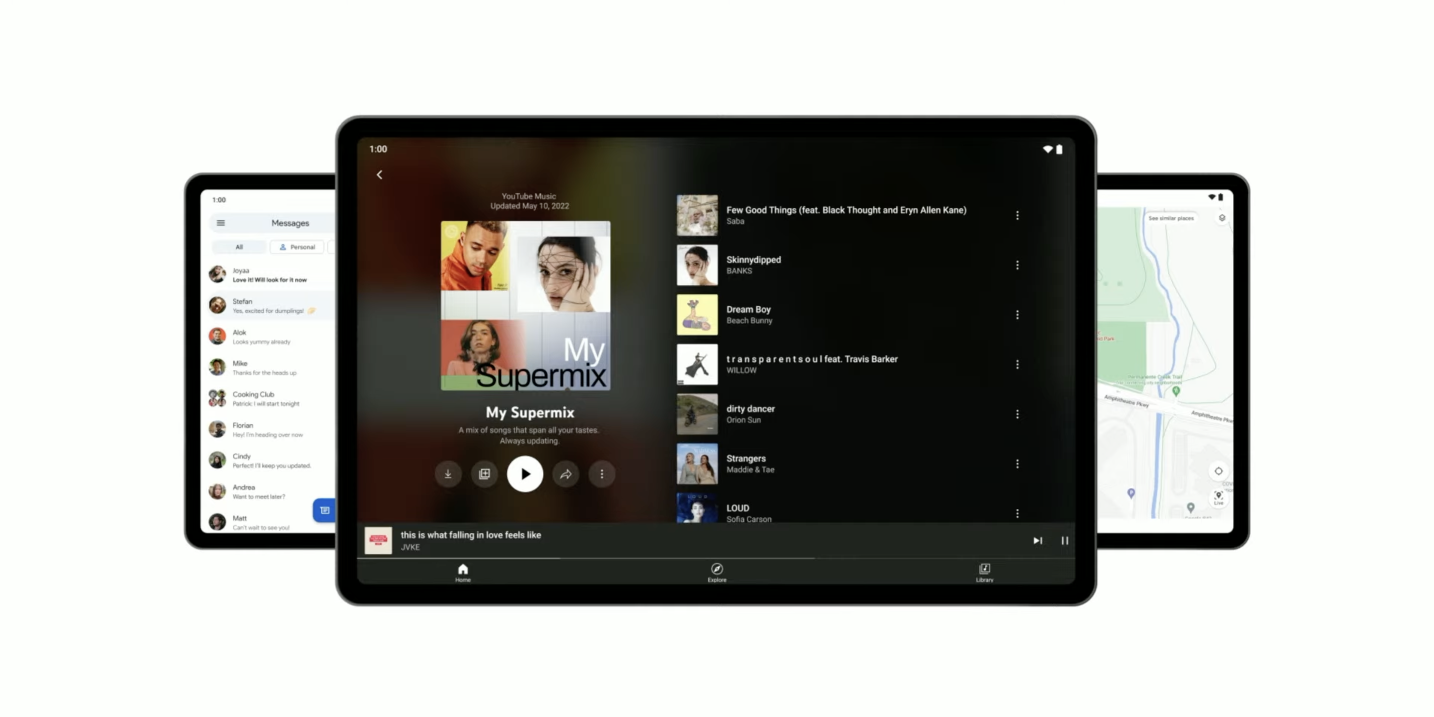 tableta de música de youtube