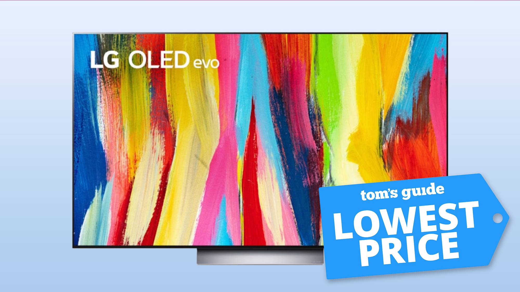 LG C2 OLED TV con Tom's Guide Deal Mark