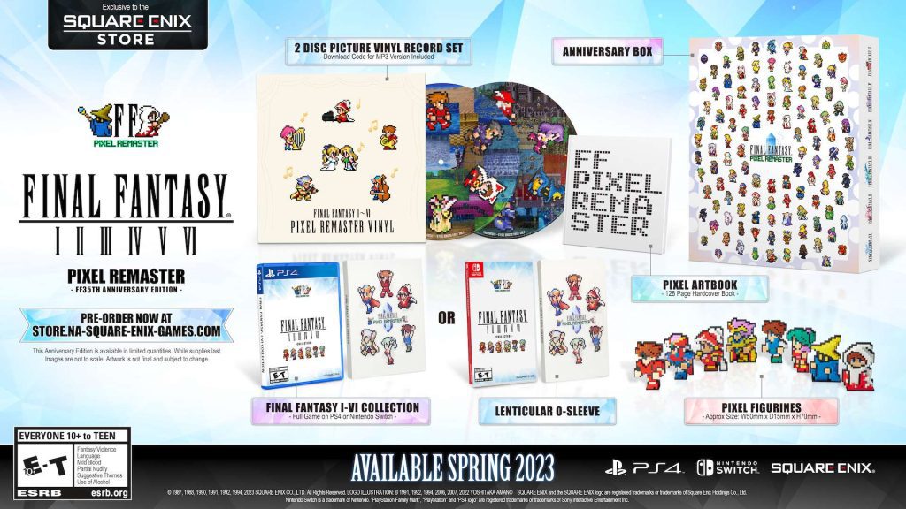 La serie Final Fantasy Pixel Remaster llegará a PS4 y Switch en la primavera de 2023